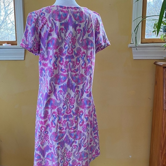 Lilly Pulitzer Tammy Amethyst Beach Purple Pink Short Sleeve Medium - Picture 7 of 10
